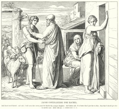 Giacobbe Contratta per Rachele da Julius (after) Schnorr von Carolsfeld