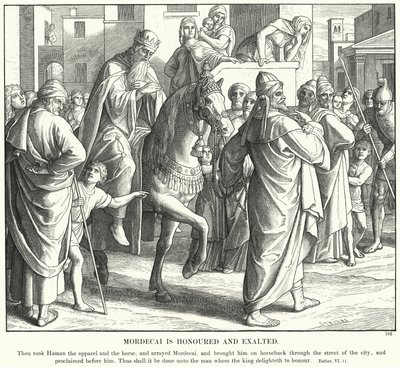 Mardocheo è onorato ed esaltato da Julius (after) Schnorr von Carolsfeld