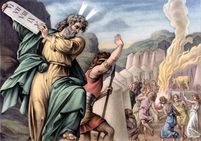 Mosè rompe le tavole della Legge, c.1950s da Julius (after) Schnorr von Carolsfeld