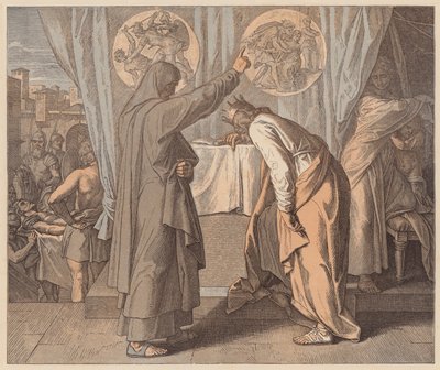 Nathan e Davide, 2 Samuele, XII, 7 da Julius (after) Schnorr von Carolsfeld