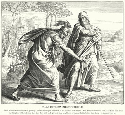La Dethronizzazione di Saul Predetta da Julius (after) Schnorr von Carolsfeld