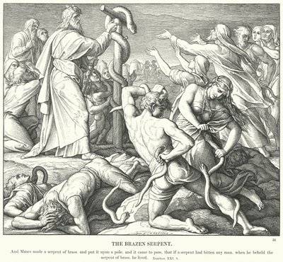 Il Serpente di Bronzo da Julius (after) Schnorr von Carolsfeld