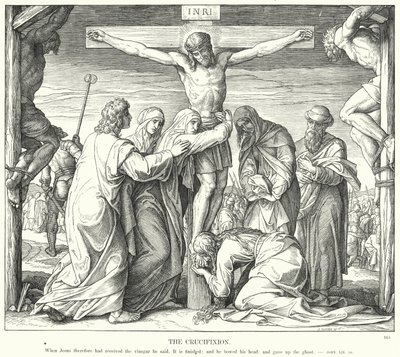 La crocifissione da Julius (after) Schnorr von Carolsfeld