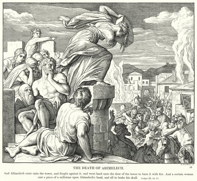 La Morte di Abimelech da Julius (after) Schnorr von Carolsfeld