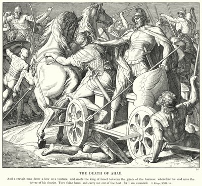 La Morte di Acab da Julius (after) Schnorr von Carolsfeld