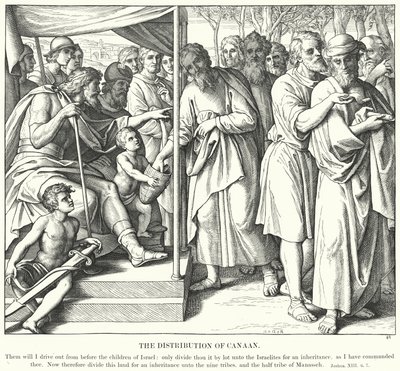 La Distribuzione di Canaan da Julius (after) Schnorr von Carolsfeld