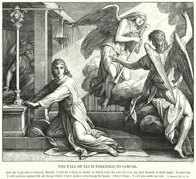 La Caduta di Eli è Predetta a Samuele da Julius (after) Schnorr von Carolsfeld