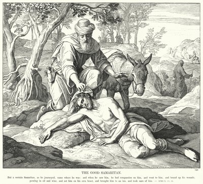 Il Buon Samaritano da Julius (after) Schnorr von Carolsfeld