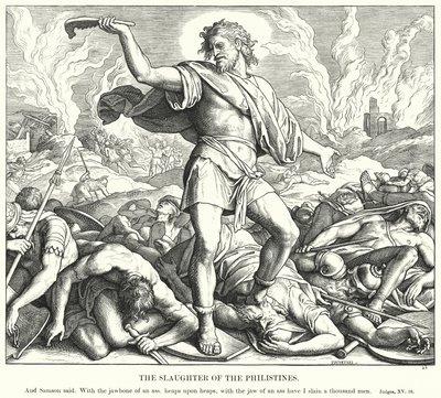 Il Massacro dei Filistei da Julius (after) Schnorr von Carolsfeld