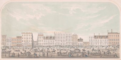 Broadway, New York da Canal a Grand Street, lato ovest, 1856 da Julius Bien