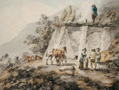 Una fornace di calce da Julius Caesar Ibbetson