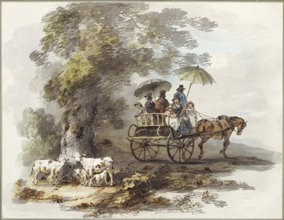 Nel parco di Lord Powis a Walcot da Julius Caesar Ibbetson