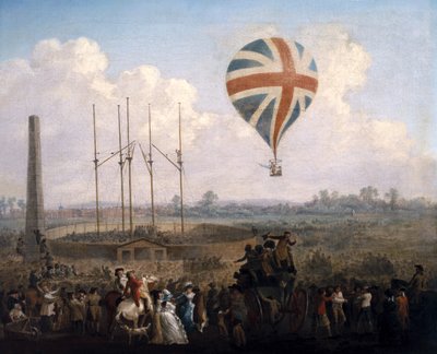 Il nuovo pallone di Mr. Lunardi, 29 giugno 1785 da Julius Caesar Ibbetson