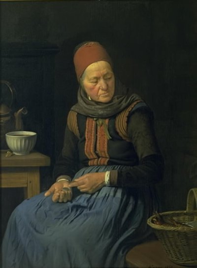 Una donna di Amager da Julius Exner
