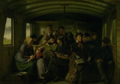 In un compartimento di terza classe da Julius Exner