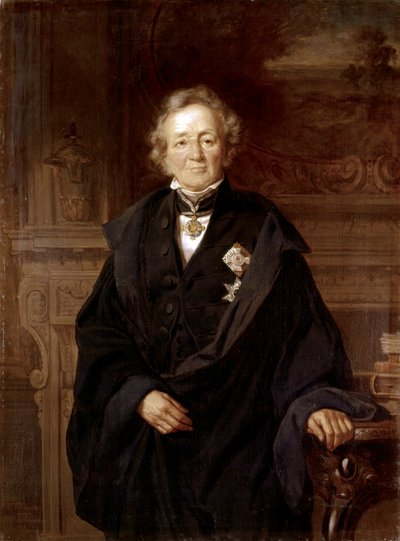 Leopold von Ranke : Ritratto 1868 (olio) da Julius Friedrich Anton Schrader