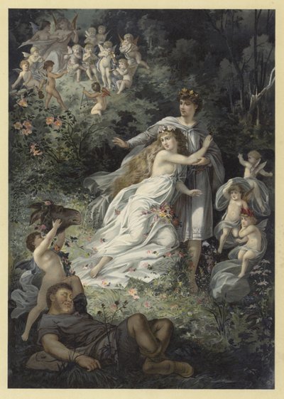 Illustrazione per Sogno di una notte di mezza estate da Julius Hoeppner