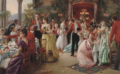 La cena di caccia da Julius Leblanc Stewart