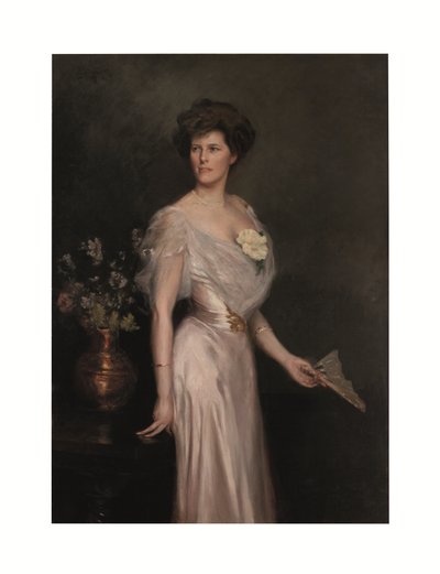 Donna con ventaglio: Ritratto di Mrs. Antonio Yznaga Stewart da Julius Leblanc Stewart