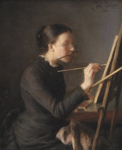 La pittrice Agnes Paulsen, sorella dell
