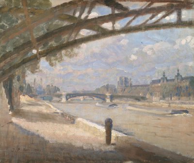 Sotto il Pont des Arts, Parigi. Mezzogiorno da Julius Paulsen