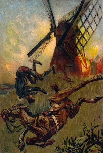 Illustrazione per Don Chisciotte da Julius Schlattmann