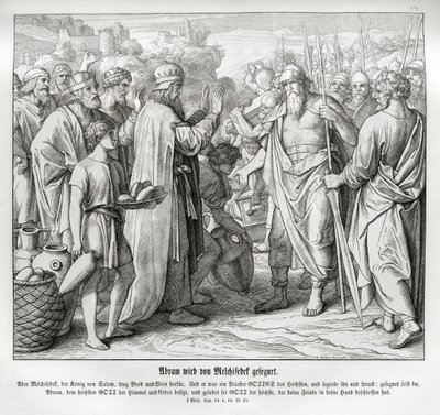 Abramo è benedetto da Melchisedec, Genesi da Julius Schnorr von Carolsfeld