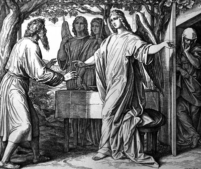Angeli annunciano ad Abramo la nascita di Isacco da Julius Schnorr von Carolsfeld