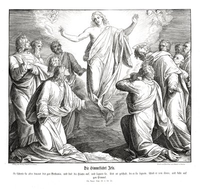 Ascensione di Cristo, Vangelo di Luca da Julius Schnorr von Carolsfeld
