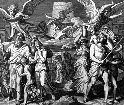 Babele, la Dispersione dei Discendenti di Noè da Julius Schnorr von Carolsfeld