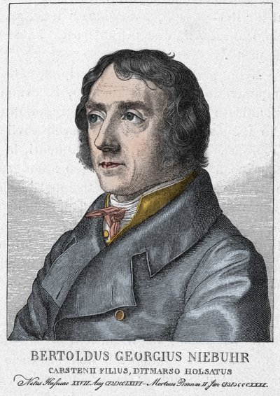 Barthold Georg Niebuhr 1776-1831, storico tedesco - Ritratto di Barthold Georg Niebuhr storico tedesco (Copenaghen) da Julius Schnorr von Carolsfeld