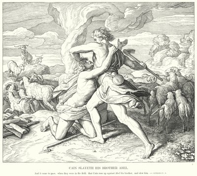 Caino uccide suo fratello Abele da Julius Schnorr von Carolsfeld