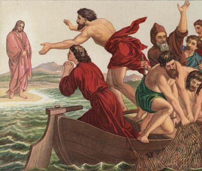 Cristo appare al Lago di Tiberiade da Julius Schnorr von Carolsfeld