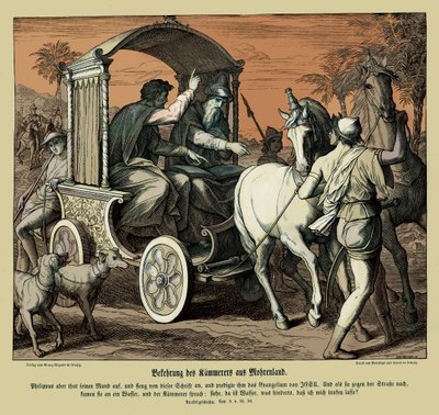 Conversione del ciambellano, Atti degli Apostoli da Julius Schnorr von Carolsfeld