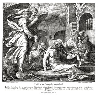 Daniele nella fossa dei leoni da Julius Schnorr von Carolsfeld