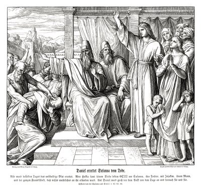 Daniele risparmia la vita di Susanna, Susanna e Daniele da Julius Schnorr von Carolsfeld