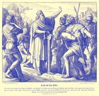 Davide e i tre uomini valorosi, 2 Samuele da Julius Schnorr von Carolsfeld