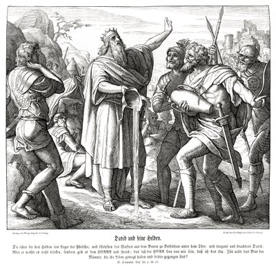 Davide e i tre uomini valorosi, 2 Samuele da Julius Schnorr von Carolsfeld