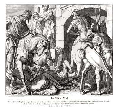 La morte di Jezebel, 2 Re da Julius Schnorr von Carolsfeld