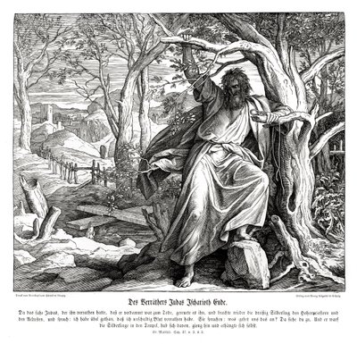 Morte di Giuda Iscariota, Vangelo di Matteo da Julius Schnorr von Carolsfeld
