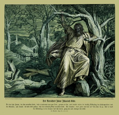Morte di Giuda Iscariota, Vangelo di Matteo da Julius Schnorr von Carolsfeld