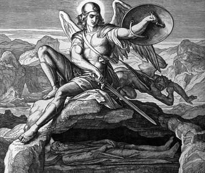 La morte di Mosè da Julius Schnorr von Carolsfeld