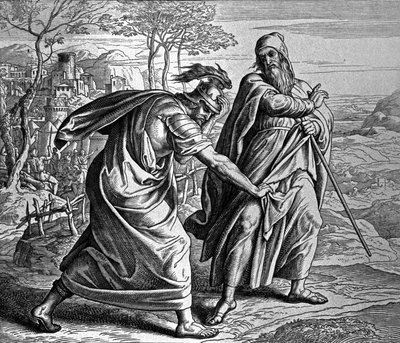 Dissenso tra Saul e Samuele da Julius Schnorr von Carolsfeld