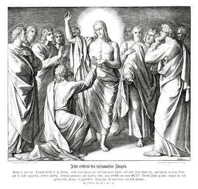 Tommaso dubbioso, Vangelo di Giovanni da Julius Schnorr von Carolsfeld