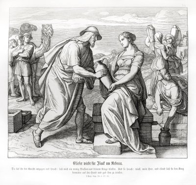 Eliezer e Rebecca al pozzo, Genesi da Julius Schnorr von Carolsfeld