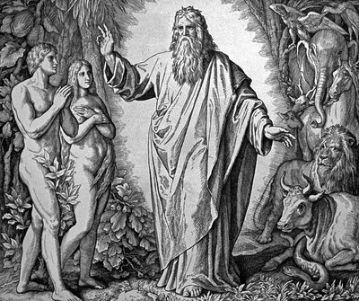 Dio crea Adamo ed Eva da Julius Schnorr von Carolsfeld