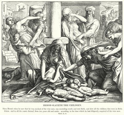 Erode uccide i bambini da Julius Schnorr von Carolsfeld
