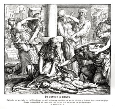 Erode uccide i bambini, Vangelo di Matteo da Julius Schnorr von Carolsfeld
