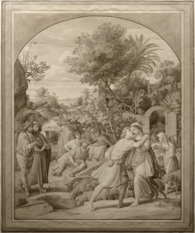 Giacobbe e Rachele al pozzo da Julius Schnorr von Carolsfeld