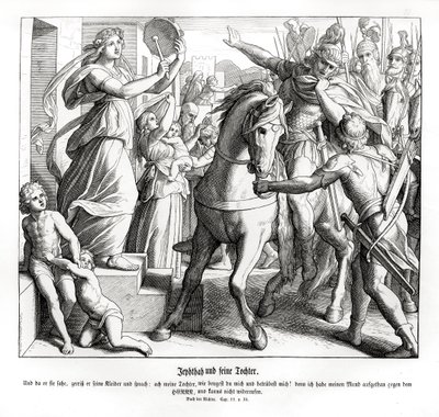 Iefte e sua figlia, Giudici da Julius Schnorr von Carolsfeld
